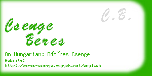 csenge beres business card